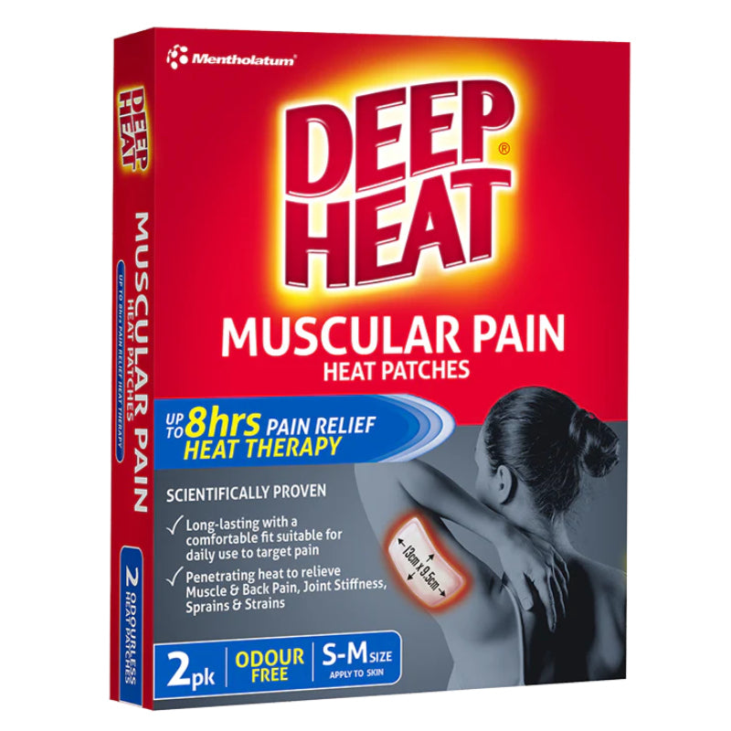 Deep Heat Muscular Patch 2pk – Heat & Cold Therapy