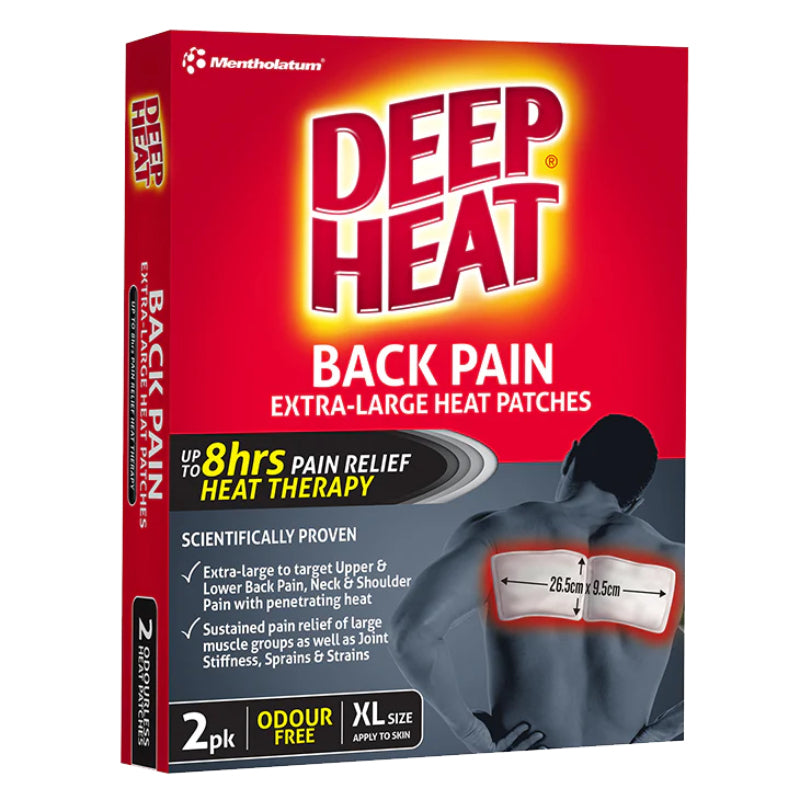 Deep Heat Back Patch 2pk – Back, Neck & Posture Supports