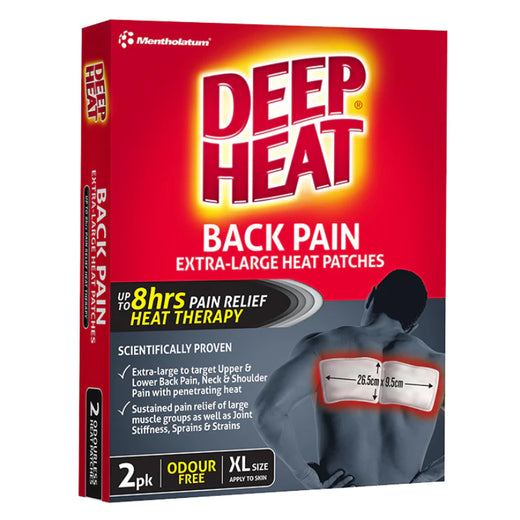 Deep Heat Back Patch 2pk – Back, Neck & Posture Supports