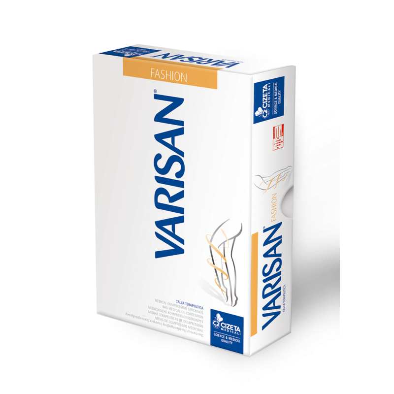 Varisan Thigh High Grip FASHION Stockings Short Ccl.2 (Closed Toe) F24E9