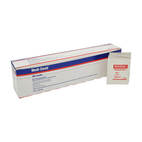 Medi-Swab Alcohol Wipes – 200 Pack product image