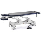 Fortress Stability Contour Massage Table / White Frame / Navy Upholstery – product image 2