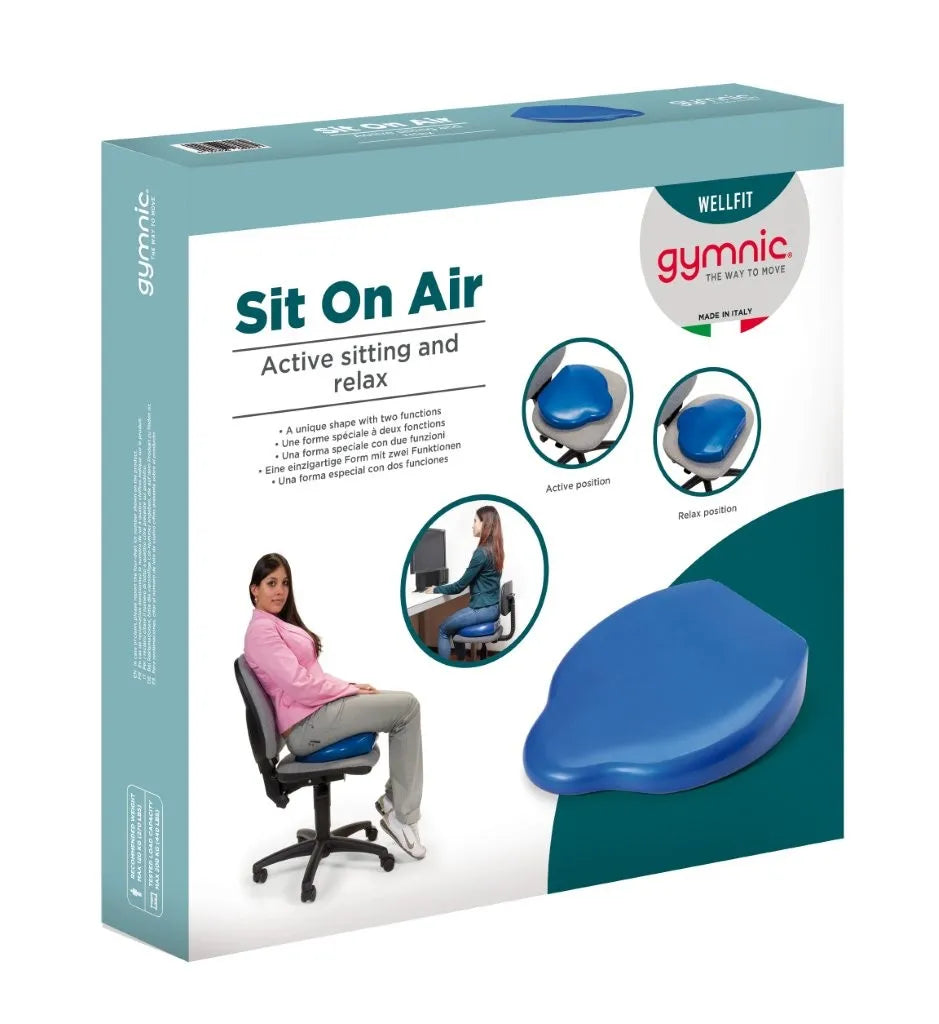 Gymnic Sit on Air Dynamic Inflatable Posture Cushion Blue - rehabilitation and recovery product