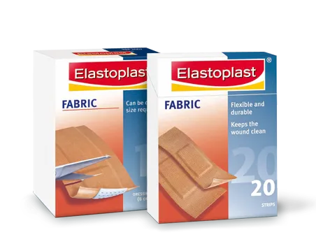 Elastoplast Durable Fabric Bandage 2.4in x 3.9in 10 Pack for Everyday Wound Protection and First Aid Care