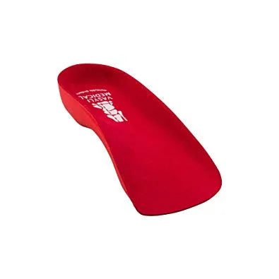 Vasyli Red three-quarter-length high-density orthotic insole
