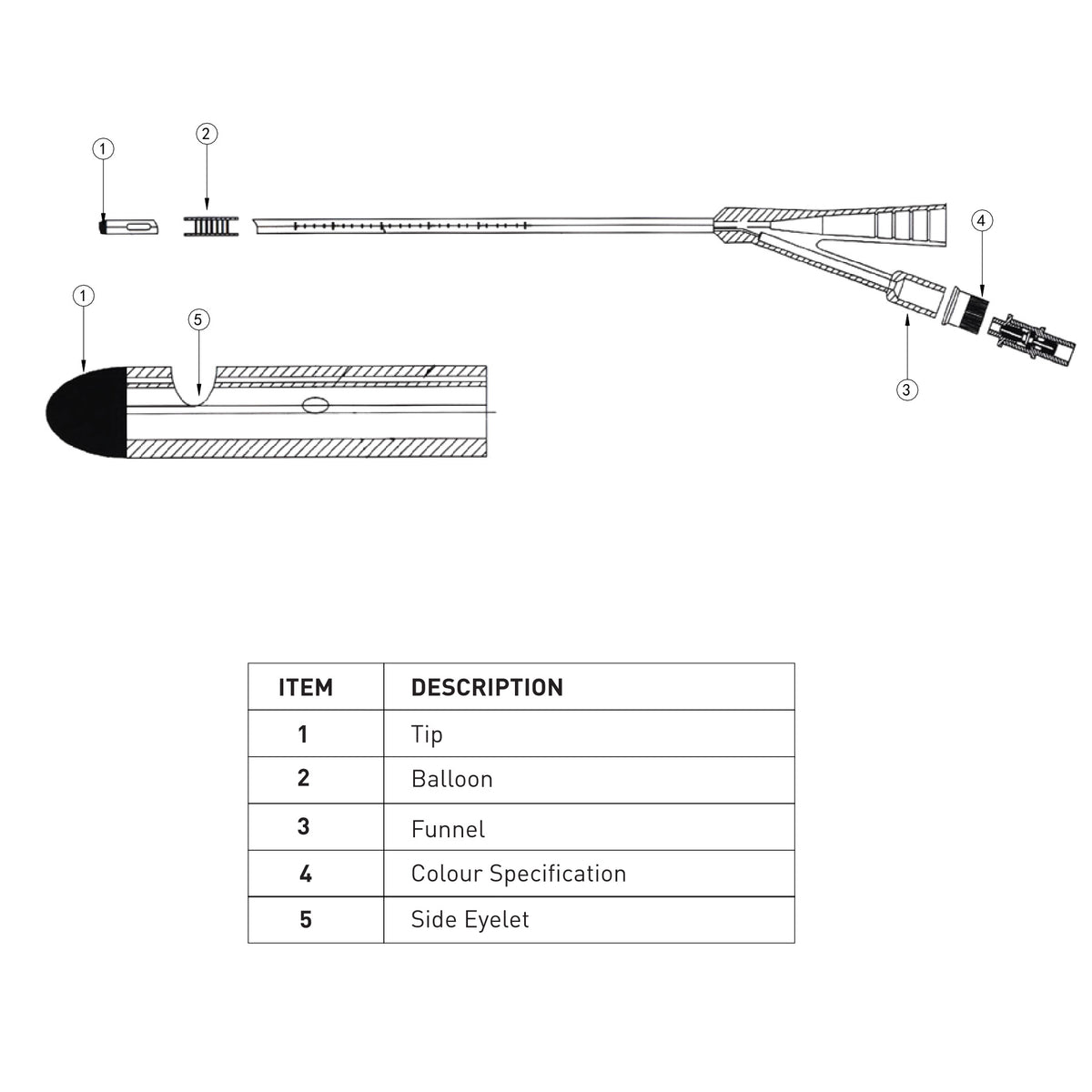 2-Way Foley Catheter, 45cm, Standard Tip - 1 – Image 4