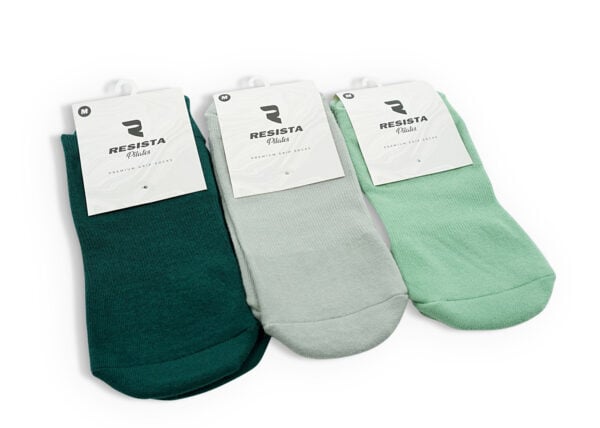 RESISTA Pilates Grip Socks 3 pack – Evergreen