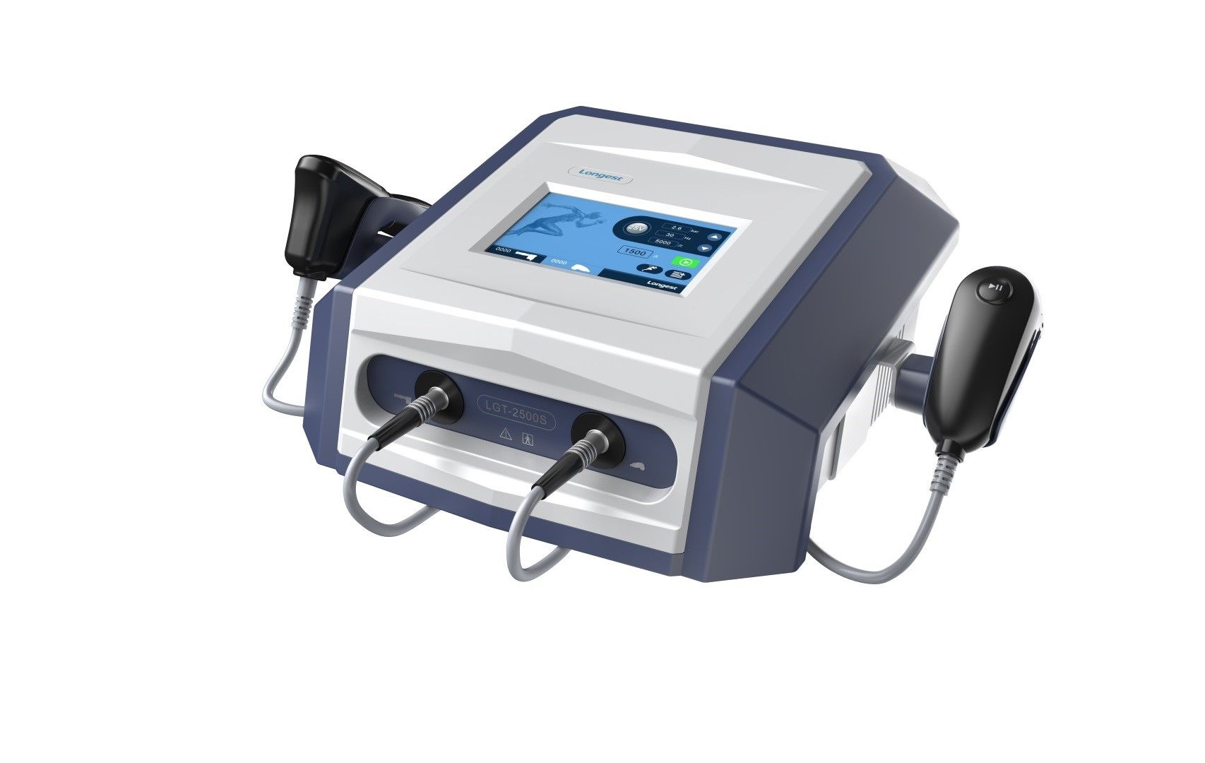 Longest Powershocker Plus Portable Shockwave Unit / Dual Channel / Including 2.0 Million Shocks
