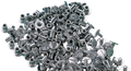 Aluminium Screw Rivets / 6.4MM Shaft Length / Set of 50