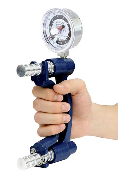 Baseline Hydraulic Hand Dynamometer 200 lb Capacity Blue - rehabilitation and recovery product