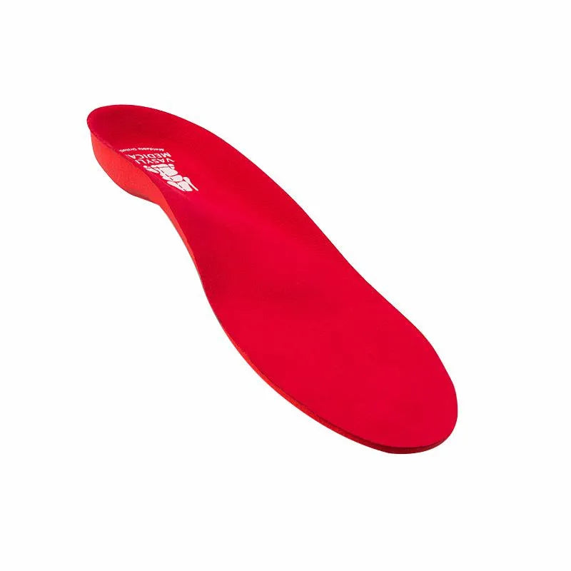 Vasyli Red Full Length High-Density Orthotic Insoles for Foot Support, Stability and Biomechanical Alignment