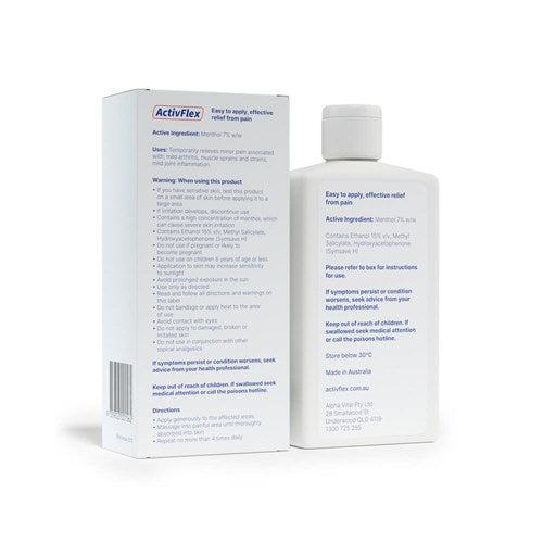 ActivFlex Pain Relief Gel 125ml bottle