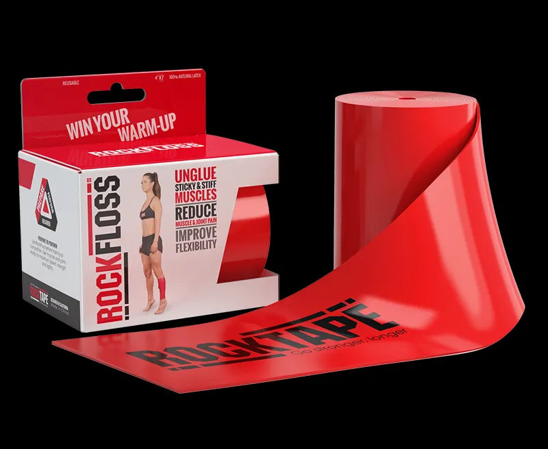 RockTape RockFloss Latex Compression Band Red 5cm 10cm - rehabilitation and recovery product