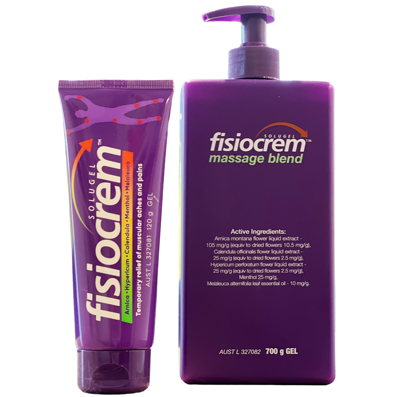Fisiocrem Solugel Muscle Pain Relief Gel Natural Ingredients for Sports Recovery and Muscle Massage