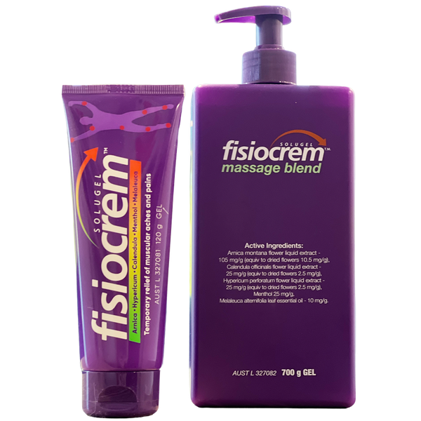 Fisiocrem Solugel Muscle Pain Relief Gel Natural Ingredients for Sports Recovery and Muscle Massage