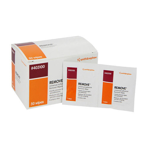 Smith & Nephew REMOVE Adhesive Remover Wipes – 50 Pack product image