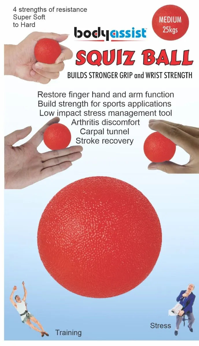 Body Assist Squiz Ball Hand Exerciser Strength Training - rehabilitation and recovery product