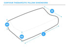 Ergonomic memory foam cervical support pillow
