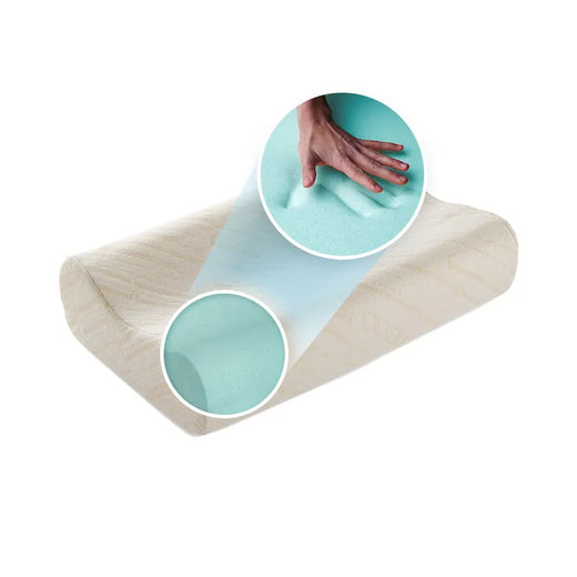 Solari Medical gel-infused contour memory foam pillow