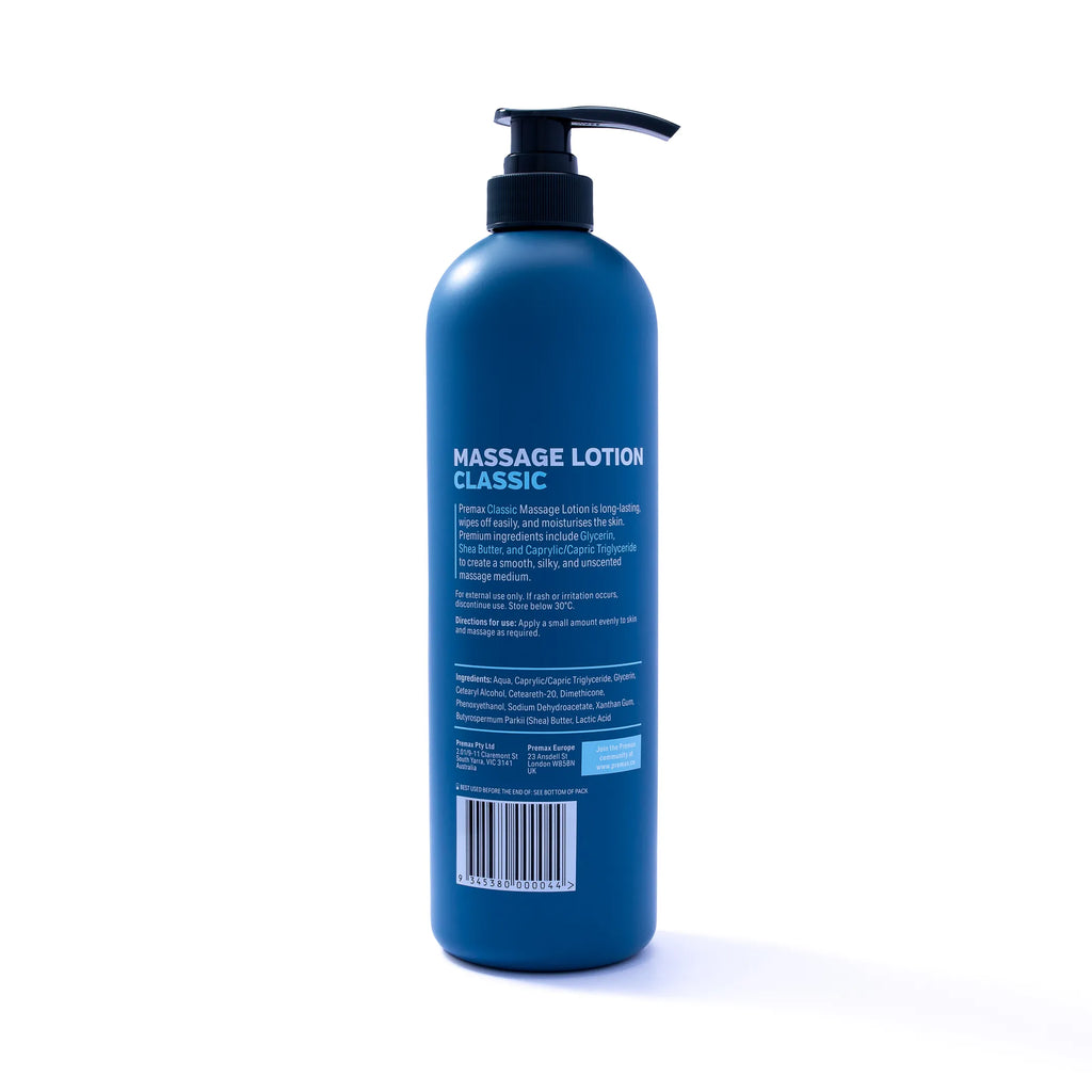 Premax Massage Lotion 1L Unscented Professional Formula - rehabilitation and recovery product