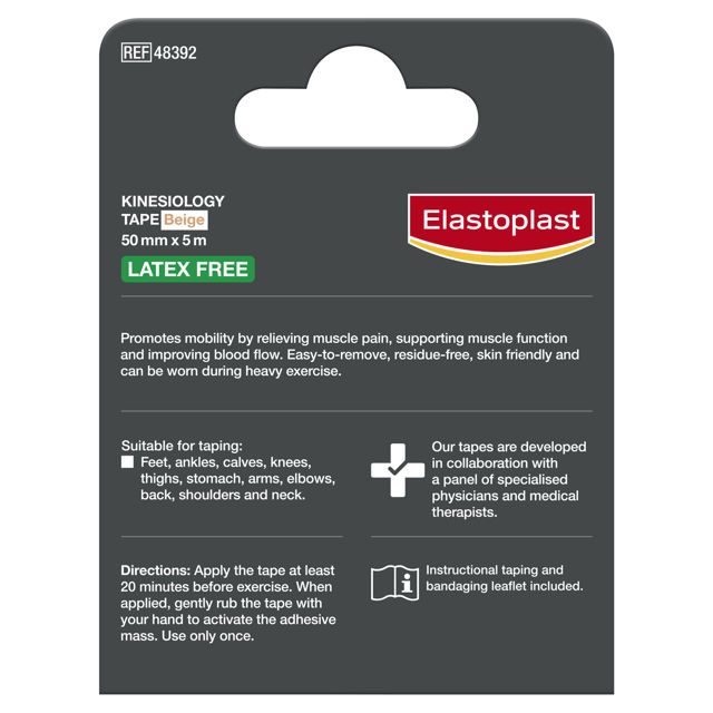 Elastoplast Sport Kinesio Tape Beige 5cm x 5m – Taping & Strapping