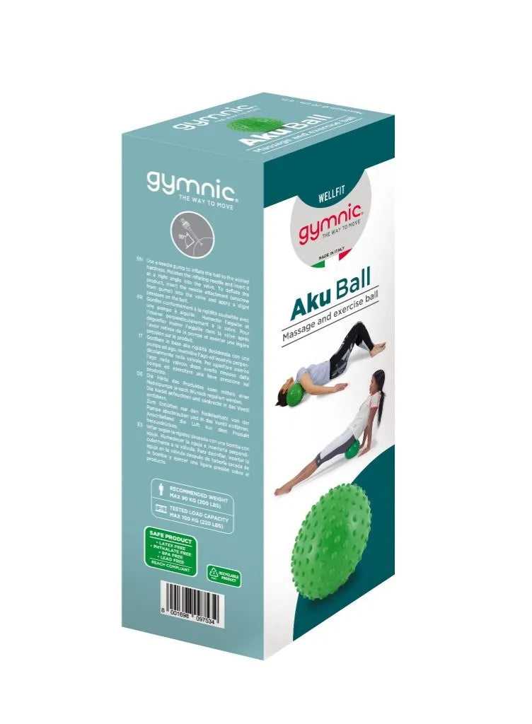 Gymnic Aku Ball 20cm Inflatable Massage Therapy Tool - rehabilitation and recovery product
