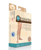 Therafirm Unisex Thigh-High Stockings Open Toe Moderate Support 20-30mmHg