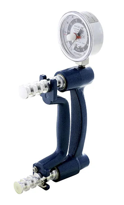 Baseline Hydraulic Hand Dynamometer 200 lb Capacity Blue - rehabilitation and recovery product