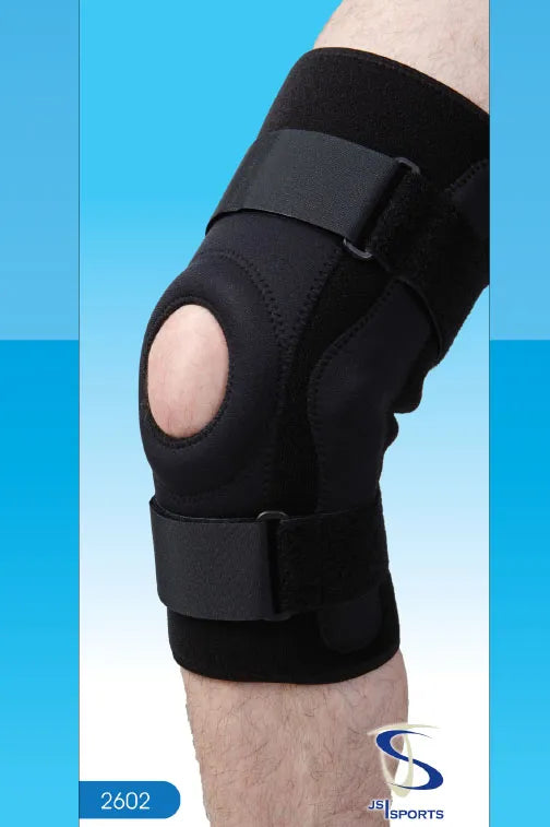 JS Sports Hinged Knee Support Padded Patella Brace