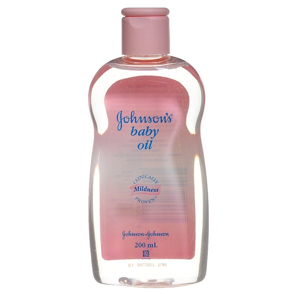 Johnson's Baby Oil 200ml massage oil bottle