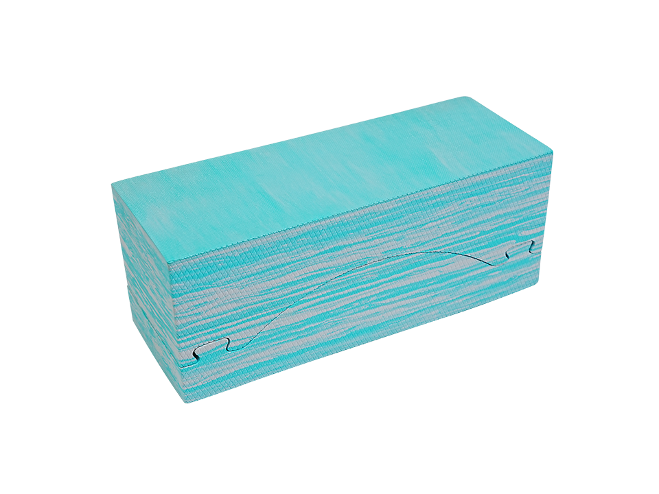 Recycled performance block for stretching exercises
