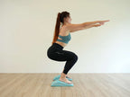 Incline foam wedges for calf and ankle stretching