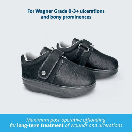 Black DARCO GentleStep wide extra-depth therapeutic shoes
