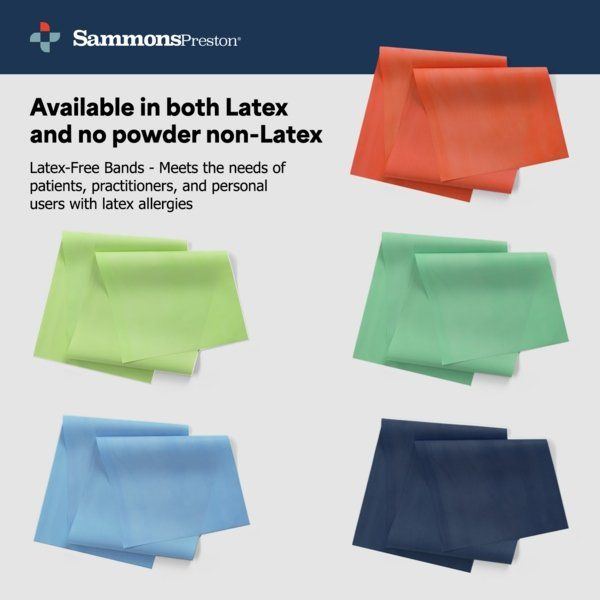 Sammons Preston Latex Free, Powder Free Exercise Band – Exercise & Rehabilitation
