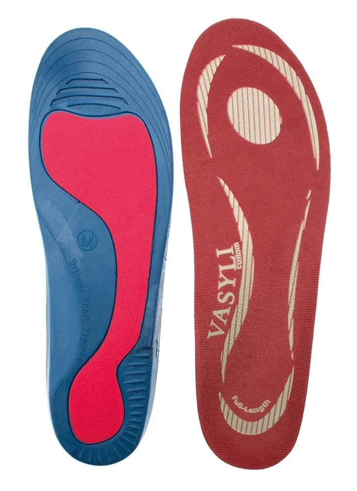 Vasyli Orthaheel Shock Absorber Orthotic Insole for Foot Support, Shock Absorption and Biomechanical Alignment