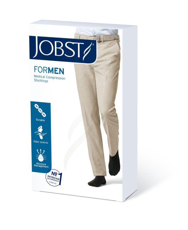 Jobst For Men Knee High Black – Knee Supports
