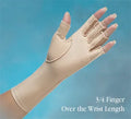 NorthCoast Norco Compression Gloves Tipless 3/4 Finger for Hand Compression Support and Dexterity
