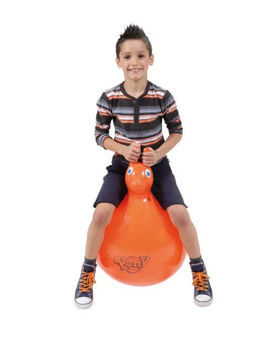Gymnic Pony Exercise Ball Horse Handgrip 45cm Orange - rehabilitation and recovery product