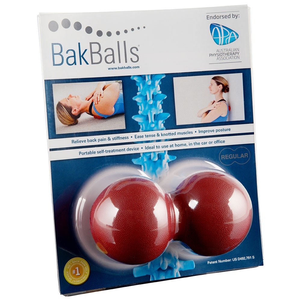 BakBalls Regular Red in use on the back