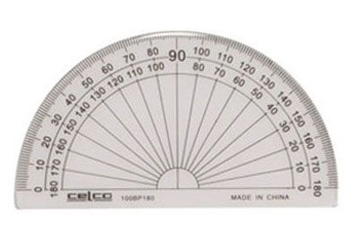 Protractor / Plastic 180 Degree
