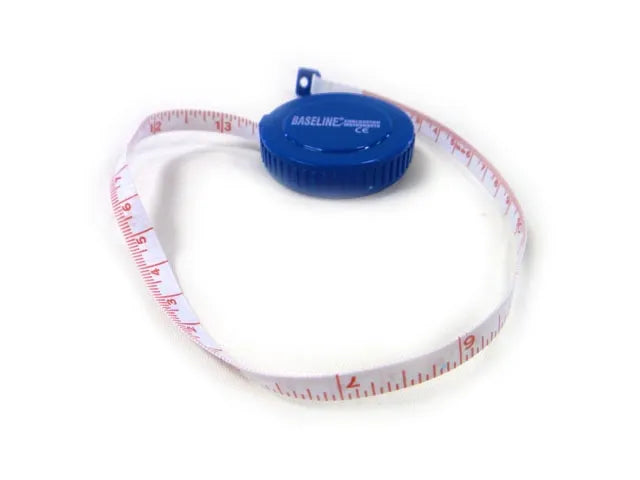 Baseline Retractable Tape Measure 1.5m Professional Medical Measurement Tool for Clinical and Rehabilitation Assessments