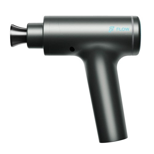 Flow Move Massage Gun blue with attachments