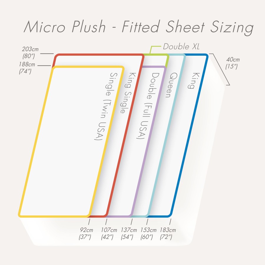 Conni Micro-Plush - Long Single Waterproof Fitted Sheet