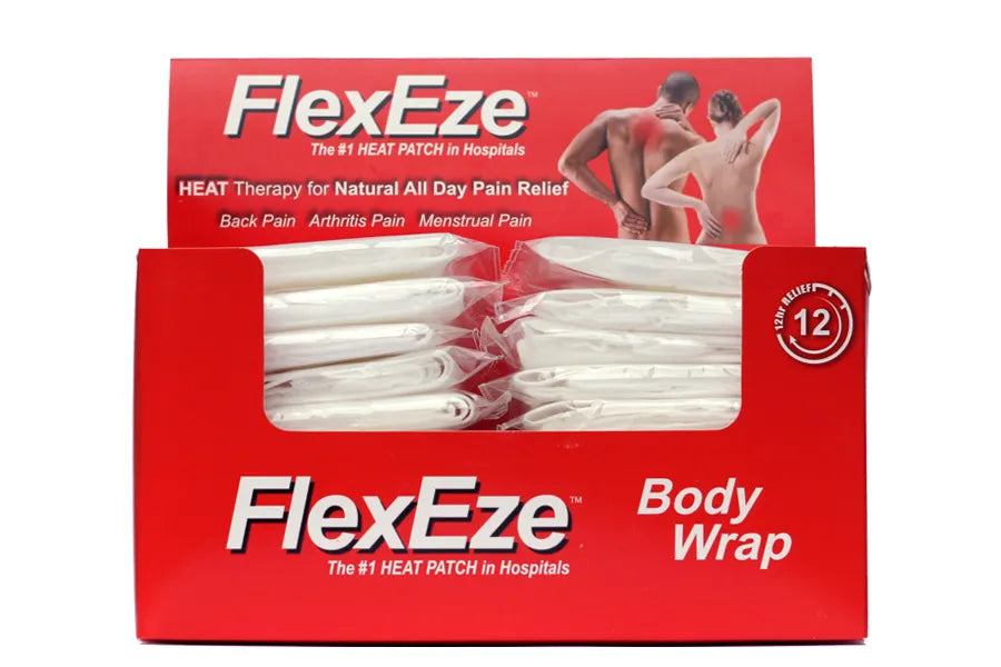 FlexEze Body Wrap for Targeted Heat Therapy Patches - rehabilitation and recovery product