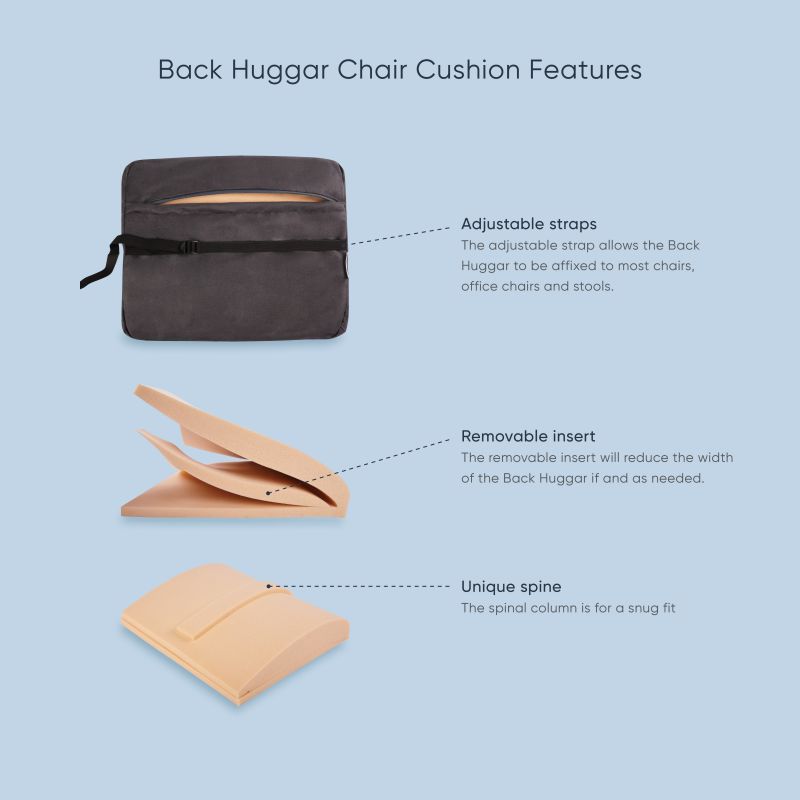 Back Huggar cushion features and support