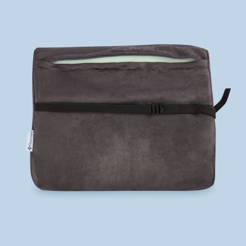 Back Huggar Dura-Fab grey cushion detail
