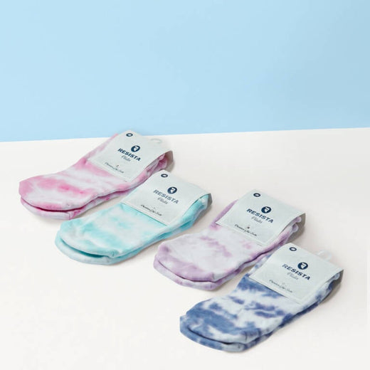 RESISTA Pilates Grip Socks 4 pack – Tie Dye