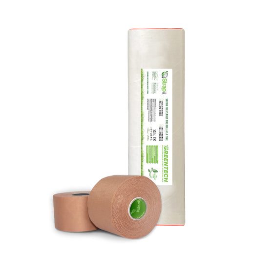 Greentech 12.5mm Latex Free Sports Strapping Tape 13.7m – Taping & Strapping