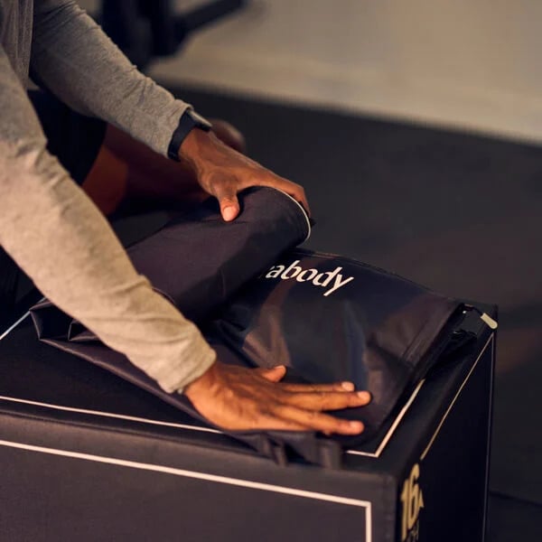 Therabody RecoveryAir JetBoots PRIME in use