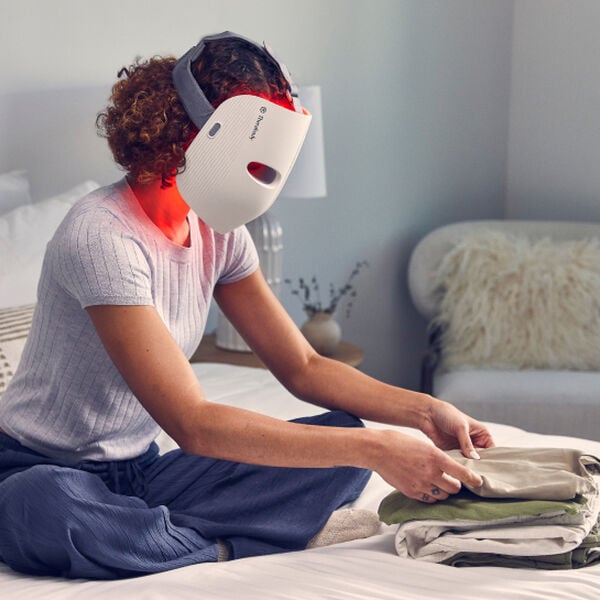 TheraFace Mask with display stand